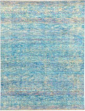 Taj Wolle & Seide  blau <br/>309 x 241 cm