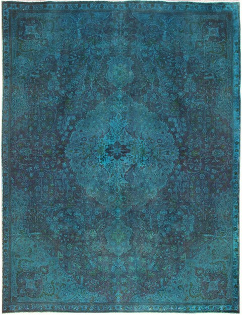 Grün Persien Persischer Vintage Teppich 305 x 225 cm