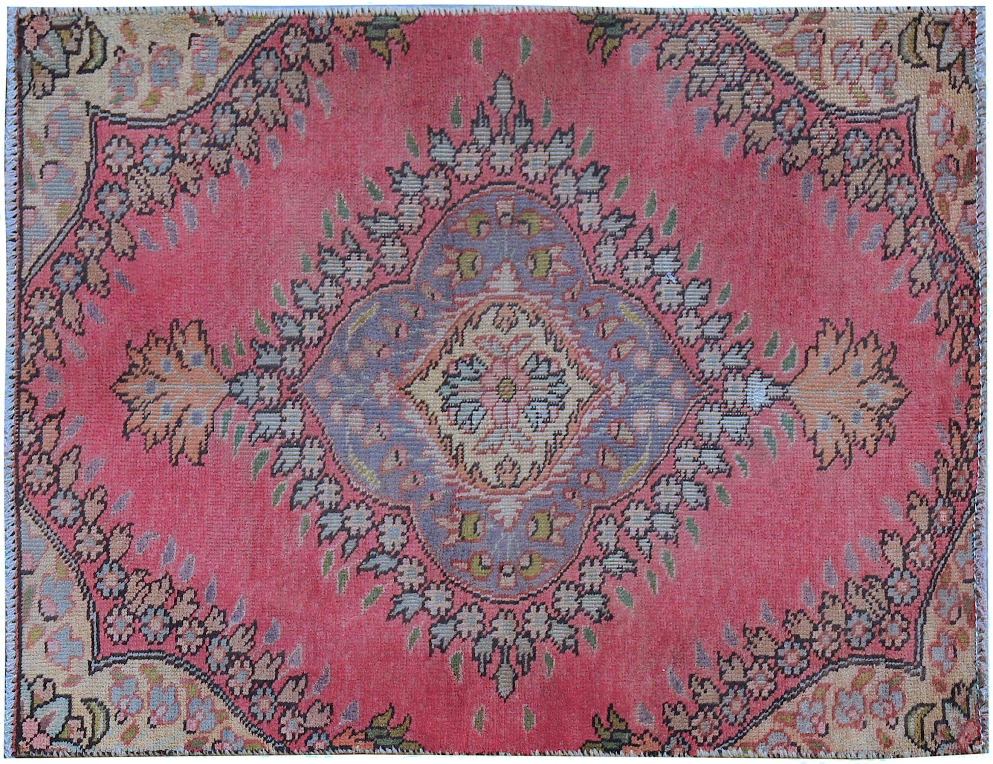 Retro Perserteppich  rot <br/>122 x 77 cm