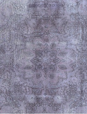 Lila Persien Vintage Matta  273 x 174 cm