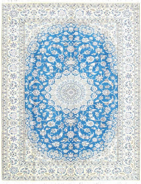 Blau Persien Nain Perserteppich  308 x 200 cm