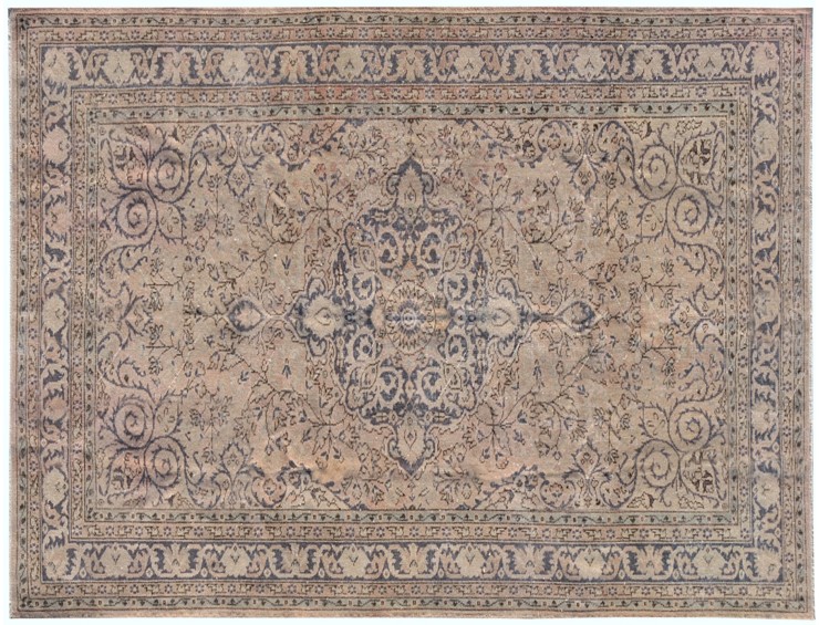 Beige Tyrkiet Vintage Tæppe  285 x 184 cm