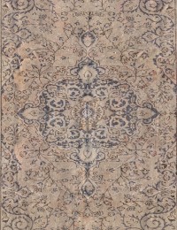Beige Tyrkiet Vintage Tæppe  285 x 184 cm