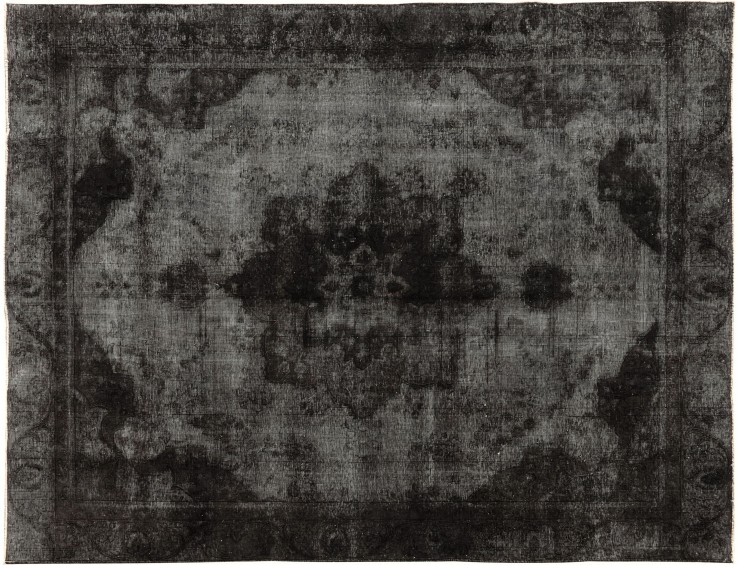 Schwarz Persien Vintage Teppich 367 x 263 cm