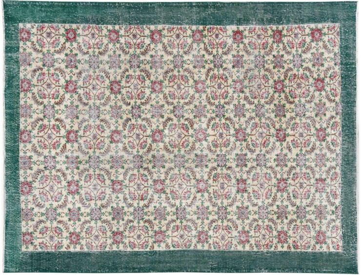 Beige Tyrkiet Vintage Tæppe 300 x 208 cm