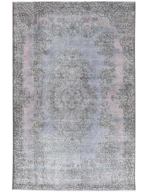 Blau Türkei Vintage Teppich 228 x 117 cm