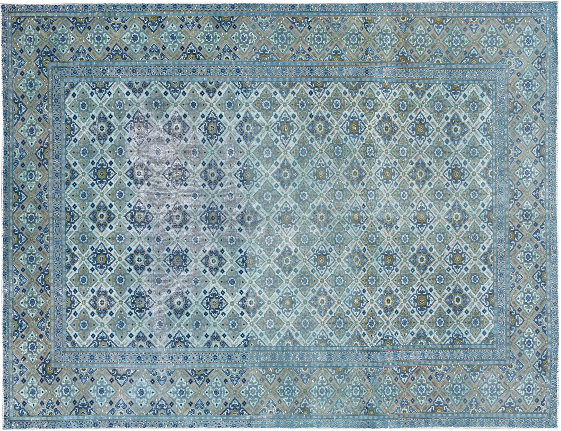 Tappeto Vintage  blu <br/>370 x 248 cm