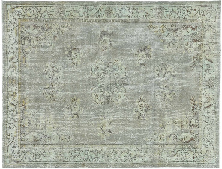 Blå Tyrkia Vintage Teppe 282 x 164 cm