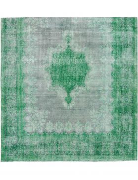 Persisk vintage teppe 310 x 290 grønn