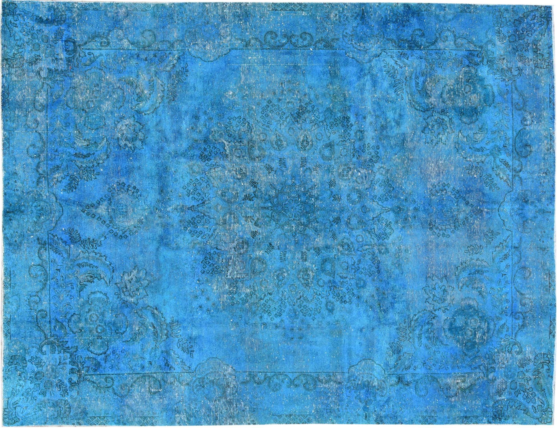 Tappeto vintage persiano  blu <br/>367 x 262 cm