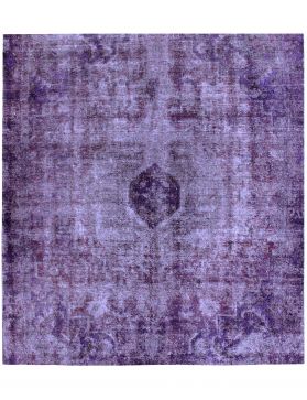 Tapis Persan vintage 275 x 275 violet