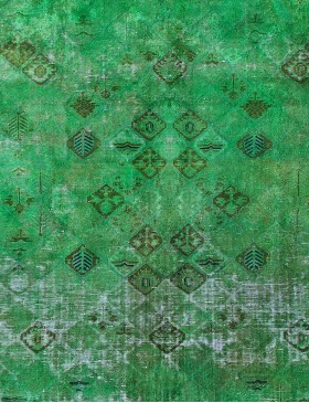 Grün Persien Persischer Vintage Teppich  303 x 180 cm