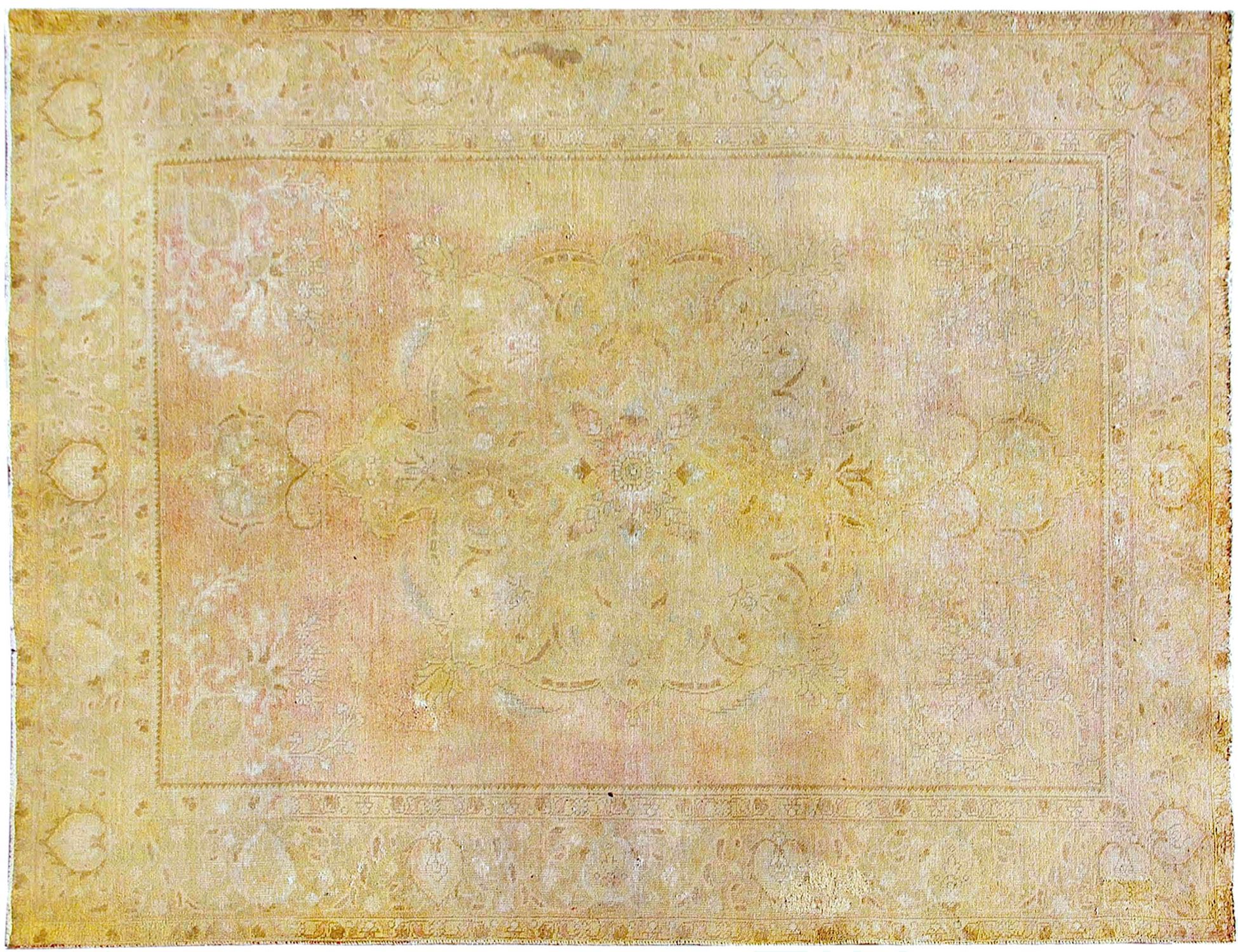 Tappeto vintage persiano  giallo <br/>310 x 210 cm