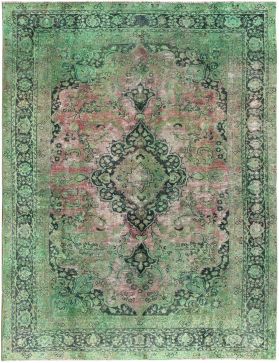 Tappeto vintage persiano 284 x 192 verde