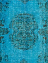 Azul Turquía Alfombra Vintage  290 x 184 cm