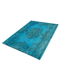 Azul Turquía Alfombra Vintage  290 x 184 cm