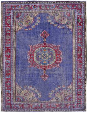 Tappeto Vintage 291 x 200 blu