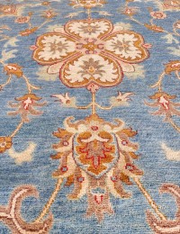Bleu Afghanistan Tapis Kazak  413 x 305 cm