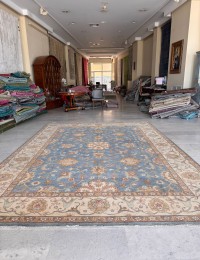 Bleu Afghanistan Tapis Kazak  413 x 305 cm