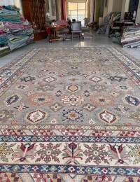 Harmaa Afghanistan Ziegler Carpet  535 x 349 cm