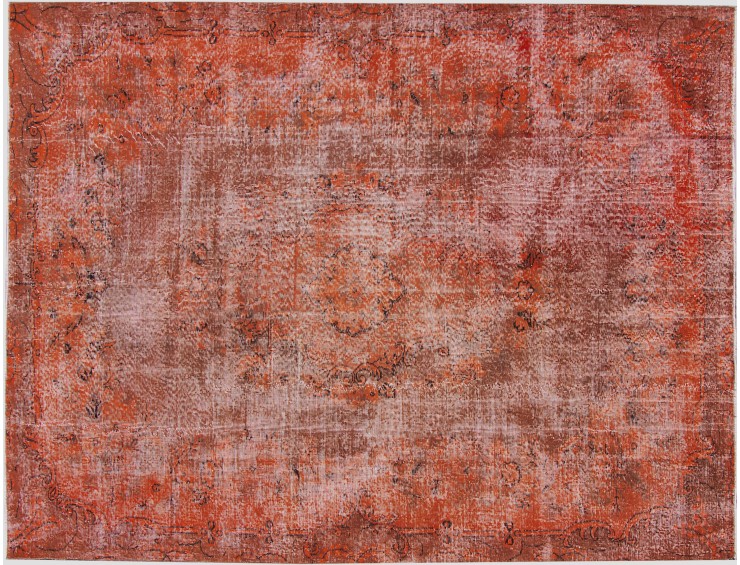 Orange Türkei Vintage Teppich  305 x 209 cm