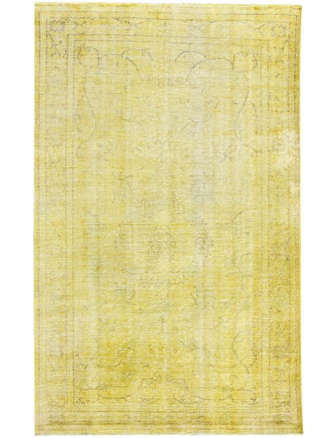 Gelb Türkei Vintage Teppich 314 x 177 cm
