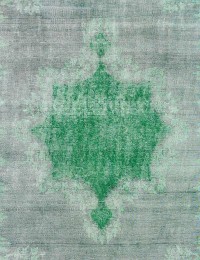 Vert Persan Tapis Persan vintage 228 x 228 cm - view 1