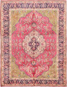 Tabriz Teppich 301 x 192 rot