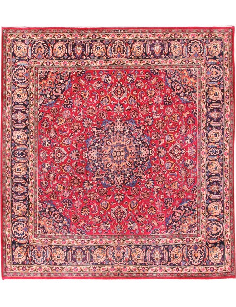 Rot Persien Mashad Teppich 286 x 300 cm