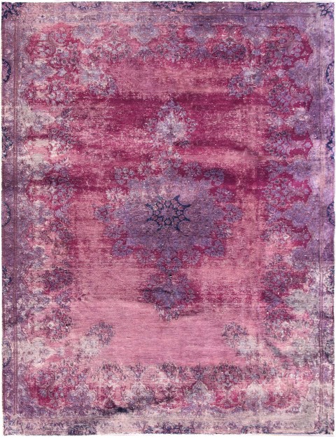 Lila Persien Persischer Vintage Teppich 343 x 230 cm