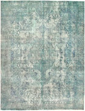 Tapis Persan vintage 355 x 267 turquoise