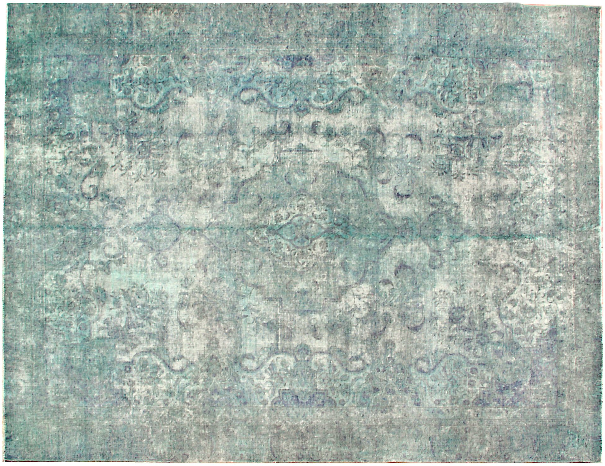 Tappeto vintage persiano  turchese <br/>355 x 267 cm