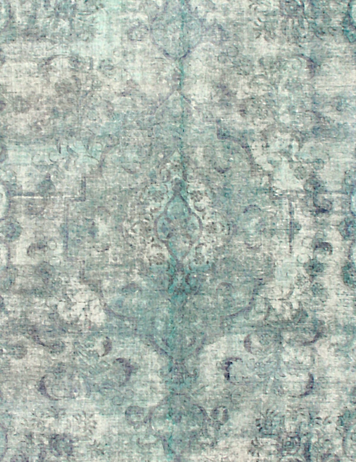 Tappeto vintage persiano  turchese <br/>355 x 267 cm