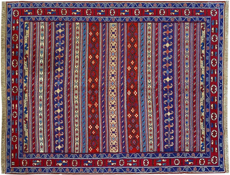 Blå Persien KILIMS 190 x 123 cm