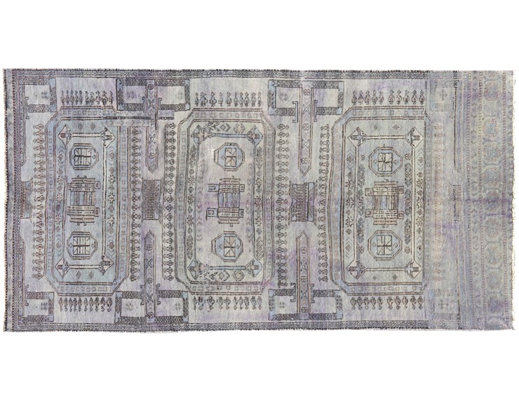 Grigio Persiano Tappeto Vintage 280 x 150 cm