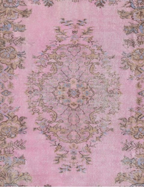 Rosa Türkei Vintage Teppich 272 x 180 cm - view 2