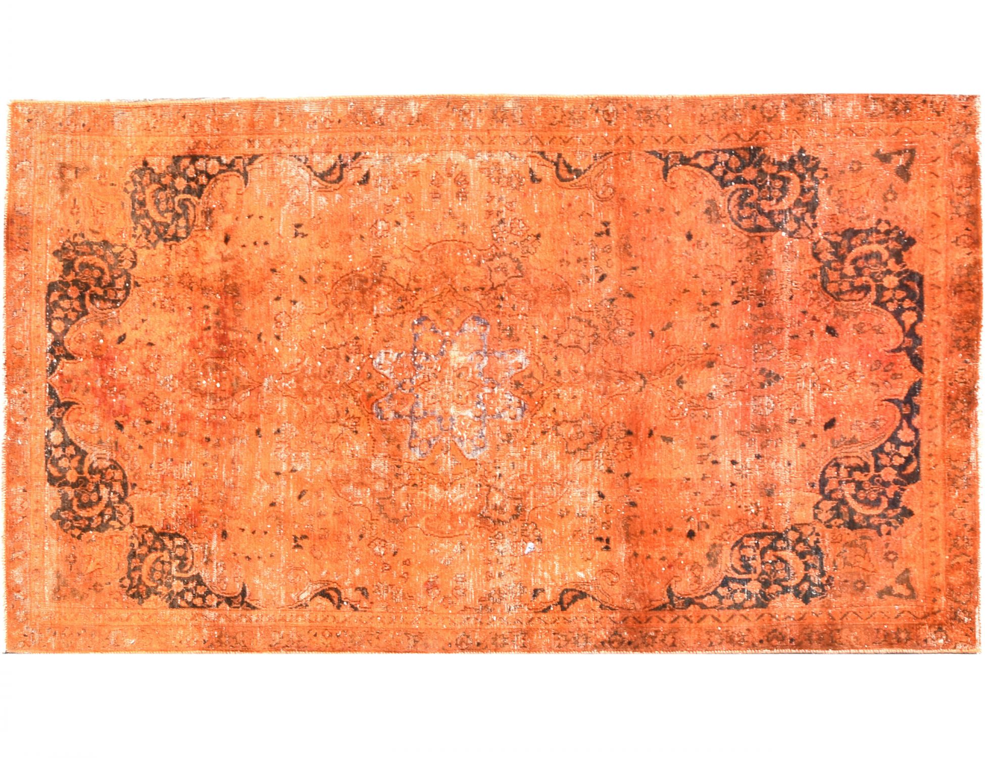 Tappeto vintage persiano  arancione <br/>245 x 130 cm