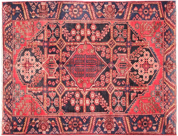 Rød persia Hamadan Teppe  200 x 132 cm