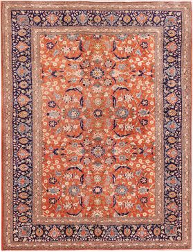 Isfahan Tæppe 240 x 164 orange
