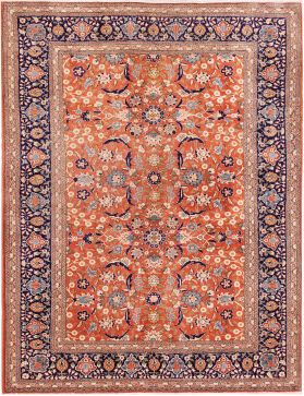 Isfahan Tappeto  arancione <br/>240 x 164 cm
