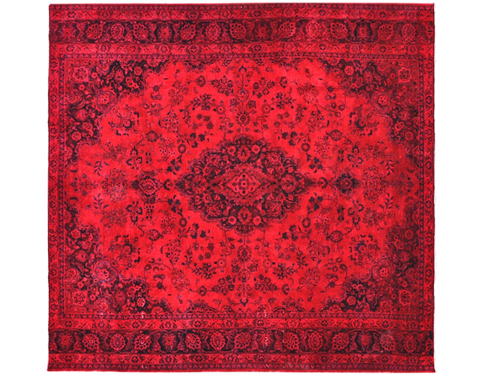 Square Vintage Carpet  red  <br/>316 x 290 cm