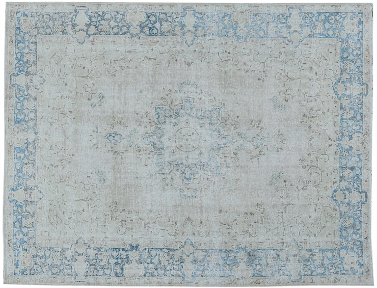 Blå Persien Stonewash 361 x 276 cm