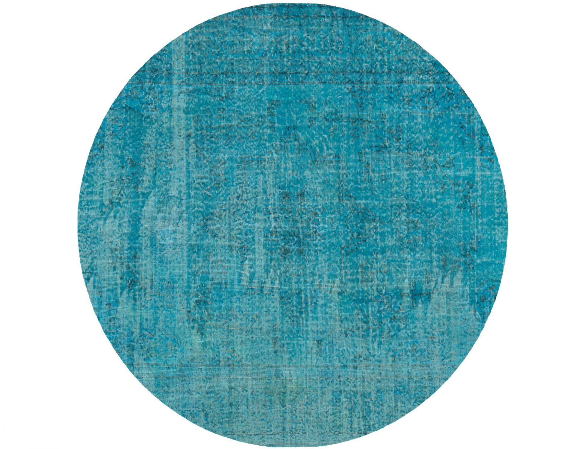 Tappeto Vintage  blu  190 x 190 cm