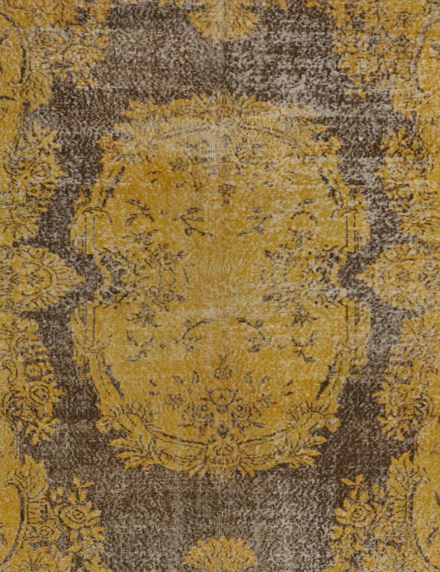 Vintage Teppich  gelb <br/>197 x 197 cm