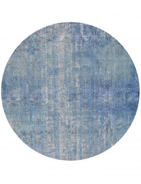  Vintage Tapis 198 X 198 bleu