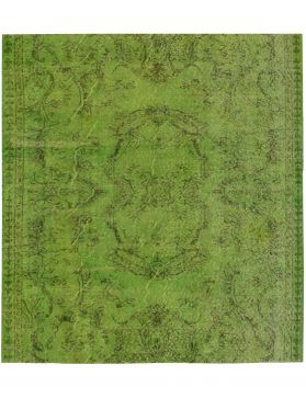Vintage Teppich 161 X 161 grün