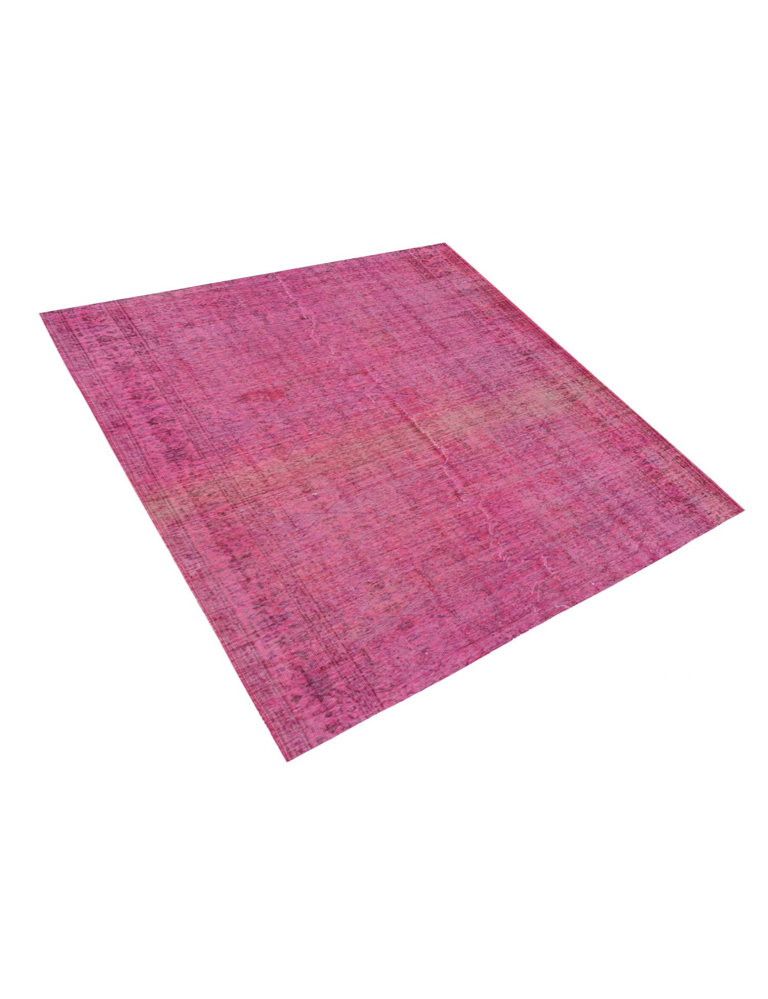 Vintage Teppich  rosa <br/>161 x 161 cm
