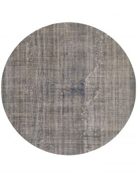 Rund vintage teppich türkis   grau <br/>192 x 192 cm