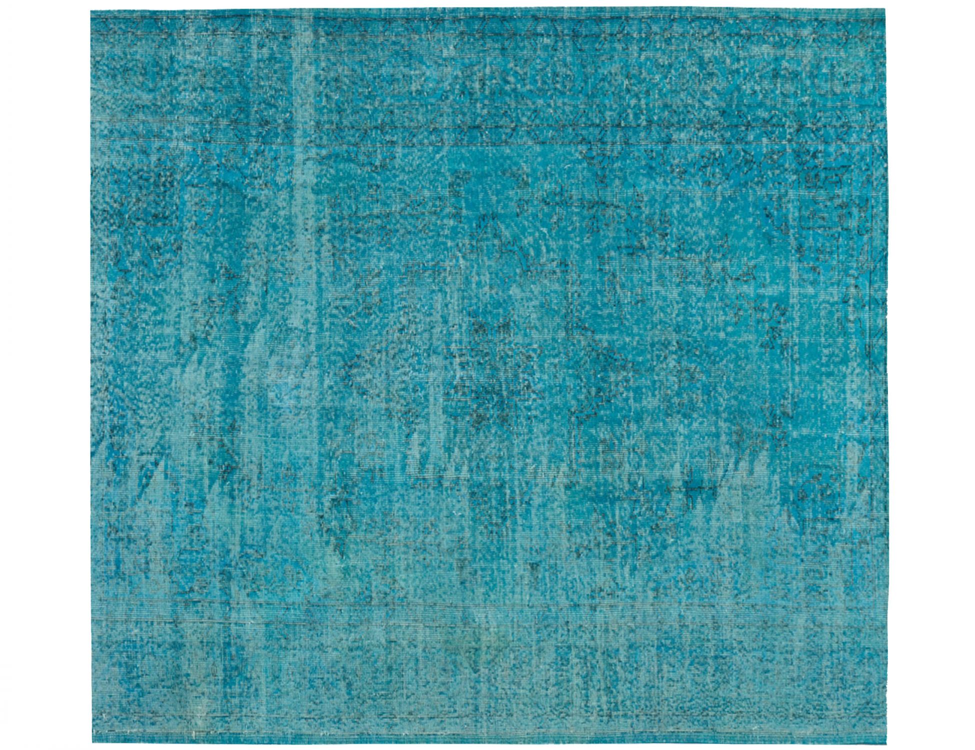 Vintage Teppich  blau <br/>190 x 190 cm