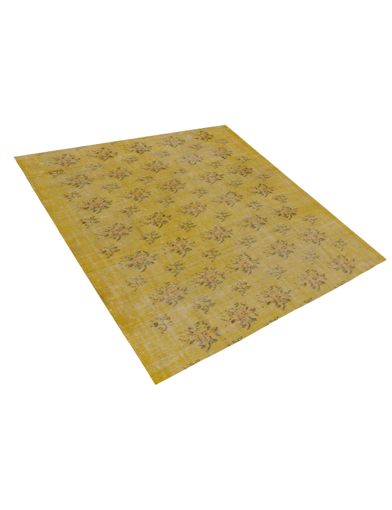 Vintage Teppich  gelb <br/>200 x 200 cm